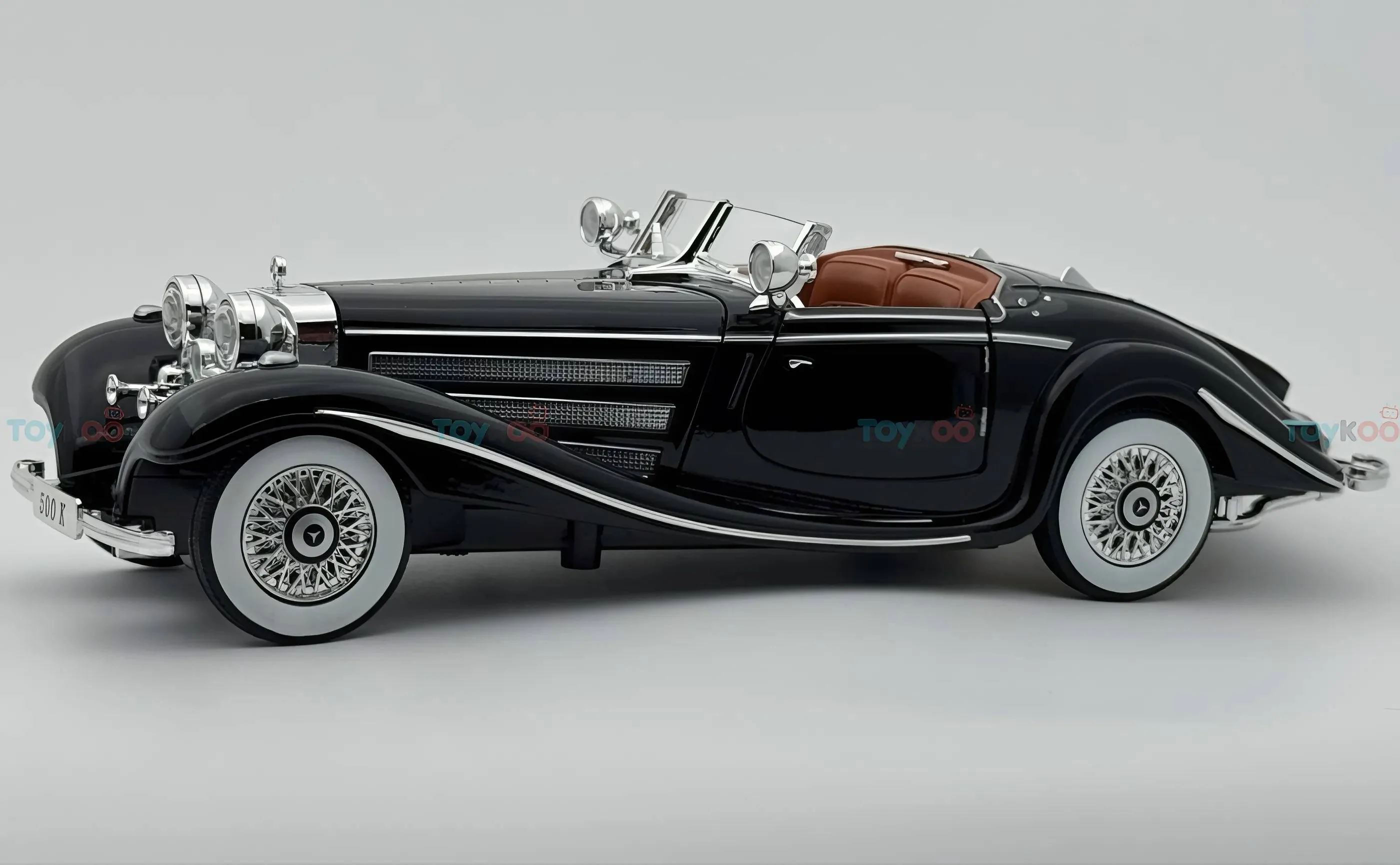 1936 Mercedes-Benz 500K 1:18 roadster  diecast scale model car - Big Size - Image 9