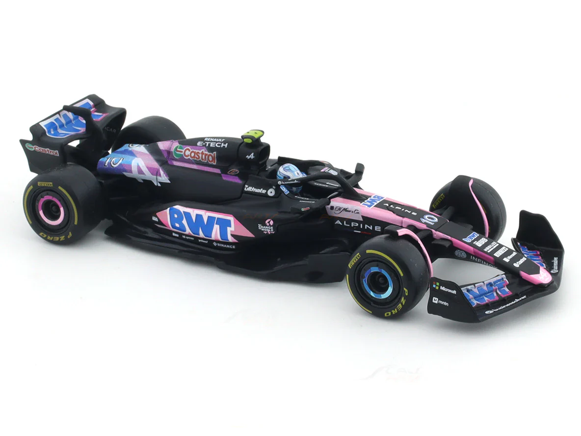 2024 Alpine A524 No. 10 Pierre Gasly 1:43 Bburago Formula 1 diecast scale model car - Image 7