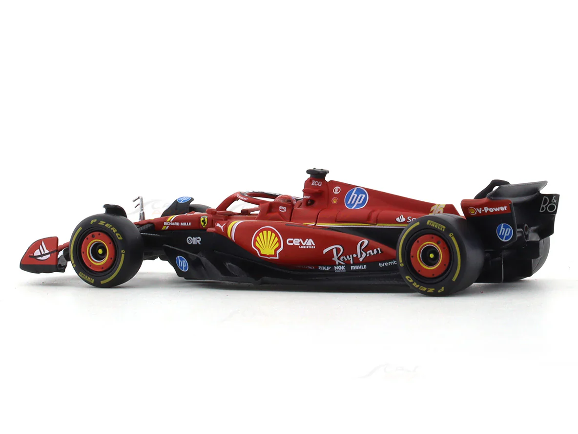 2024 Ferrari SF24 Charles Leclerc 1:43 Bburago Formula 1 diecast scale model car - Image 3