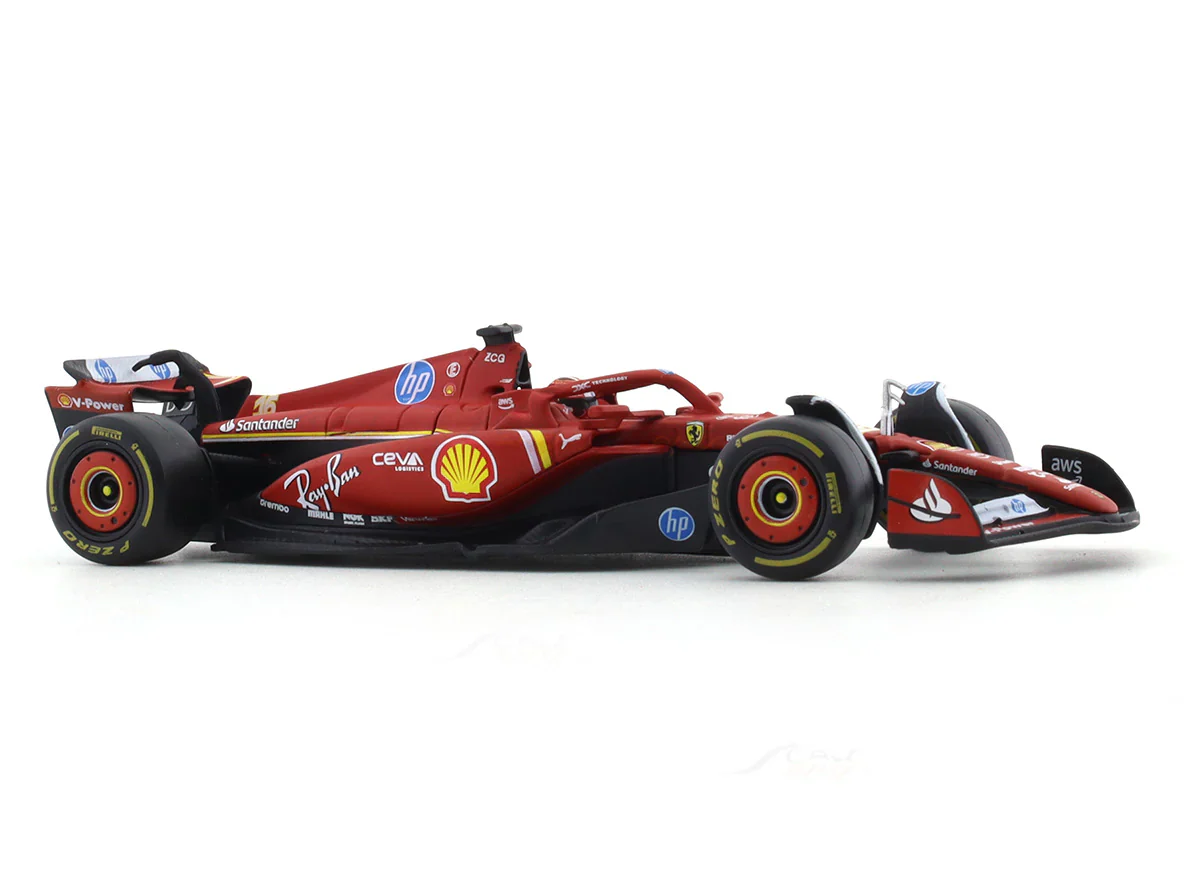 2024 Ferrari SF24 Charles Leclerc 1:43 Bburago Formula 1 diecast scale model car - Image 6