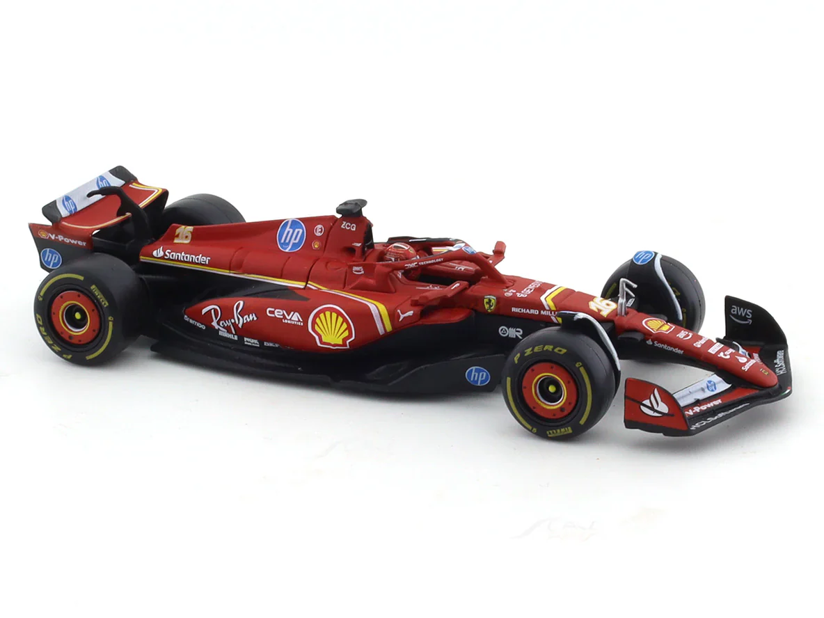 2024 Ferrari SF24 Charles Leclerc 1:43 Bburago Formula 1 diecast scale model car - Image 7