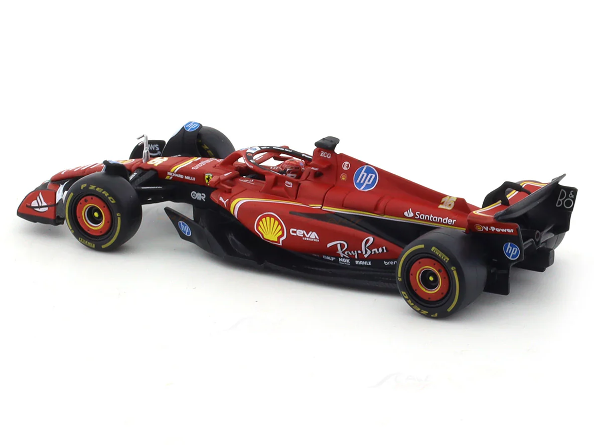 2024 Ferrari SF24 Charles Leclerc 1:43 Bburago Formula 1 diecast scale model car - Image 8