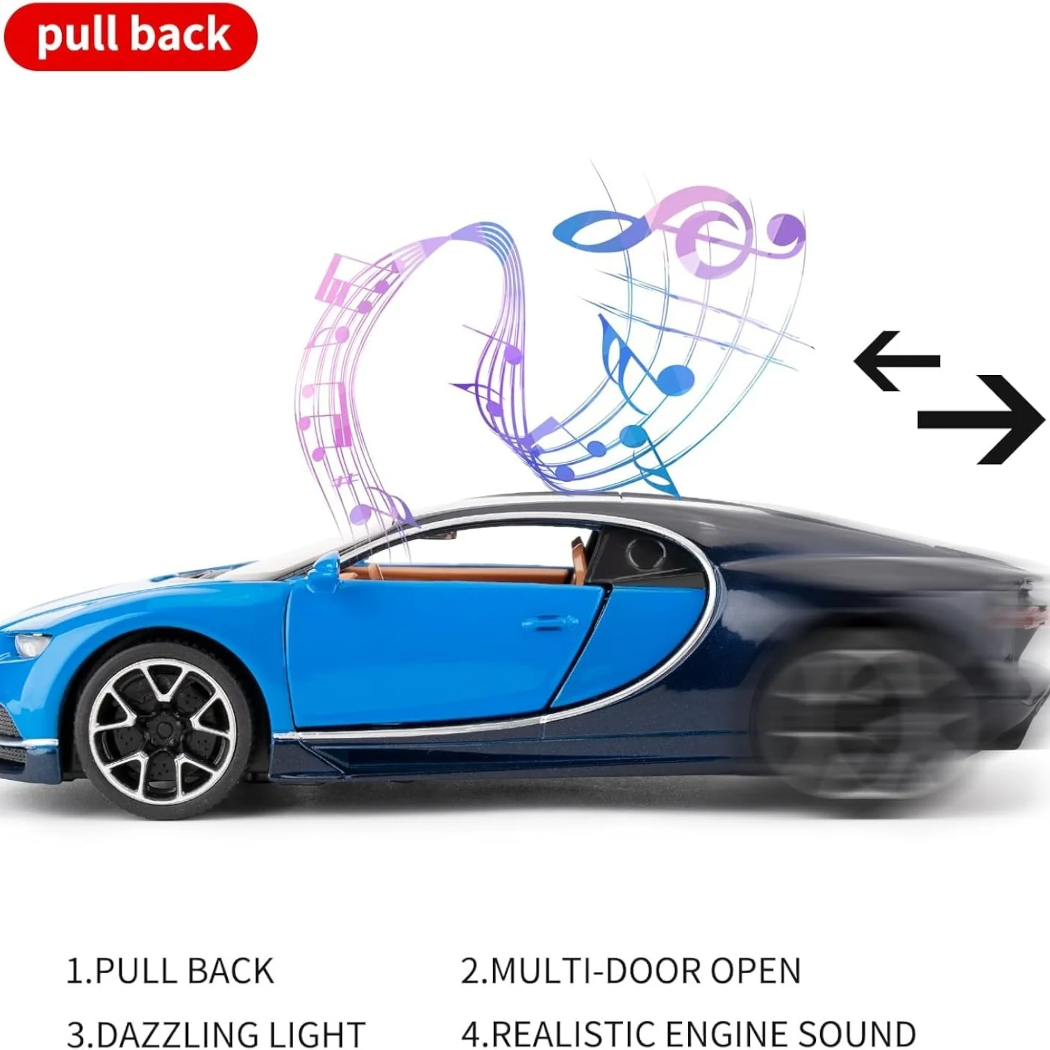 BUGATTI CHIRON METAL 1:24  DIE-CAST - Image 10