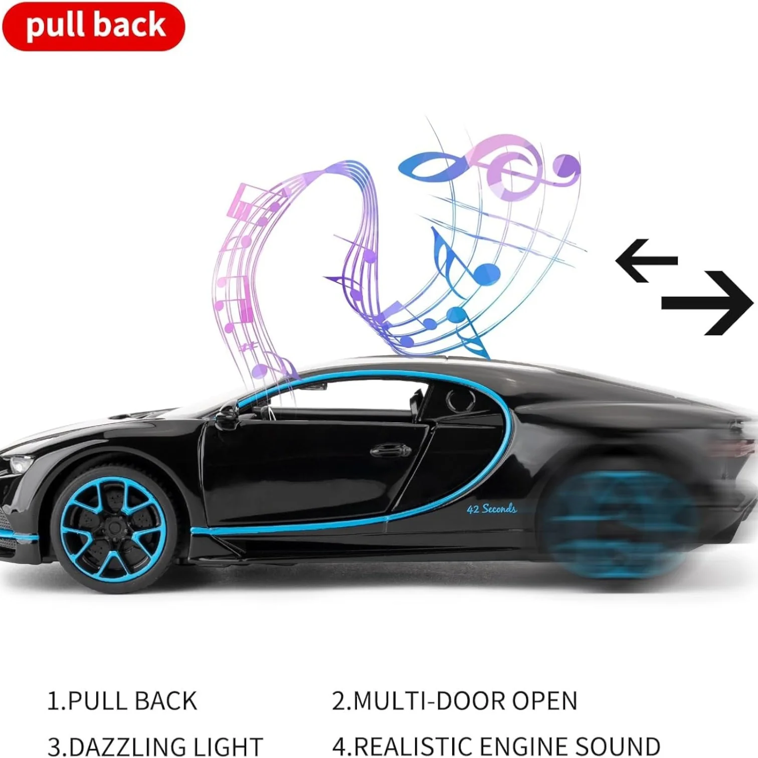 BUGATTI CHIRON METAL 1:24  DIE-CAST - Image 5