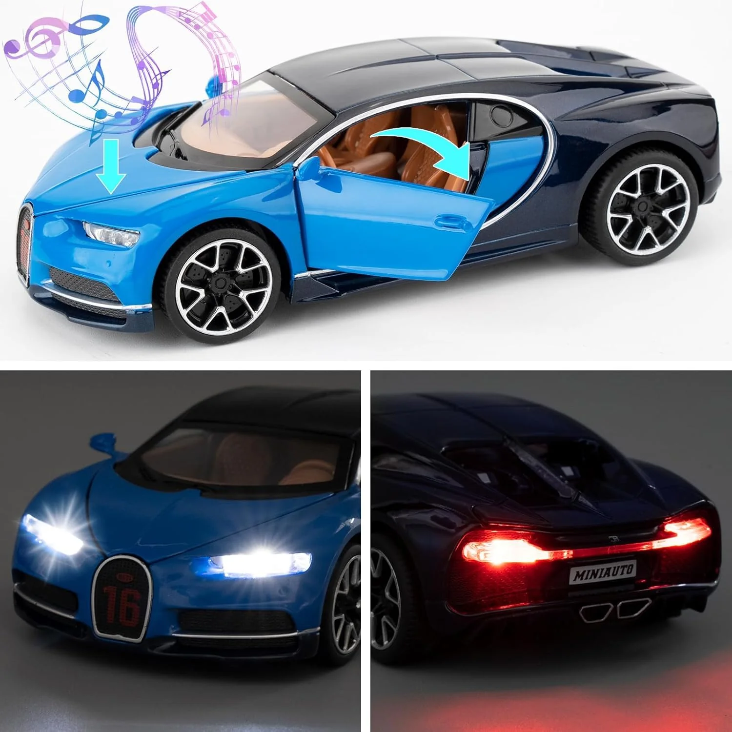 BUGATTI CHIRON METAL 1:24  DIE-CAST - Image 8