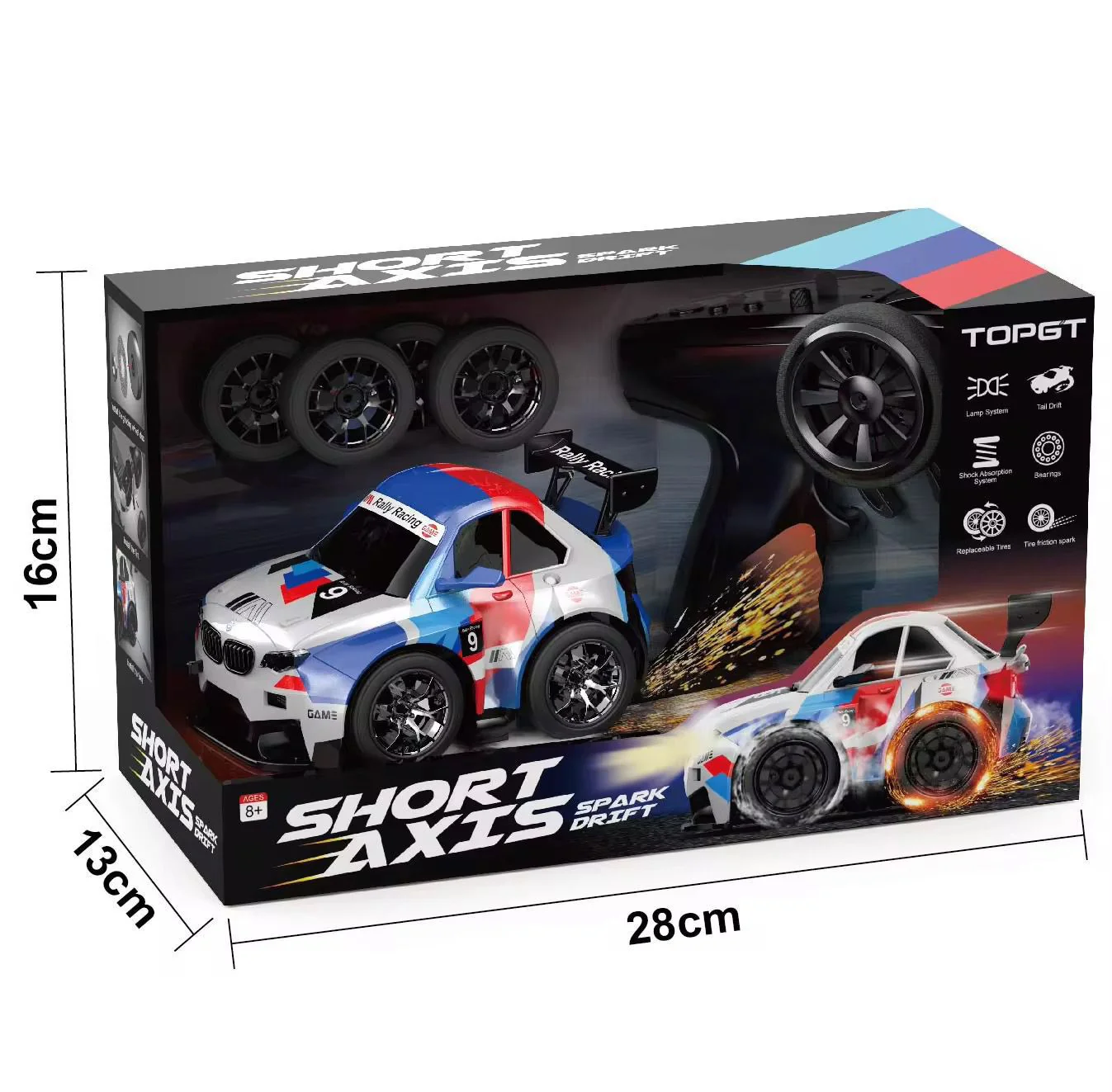 Fire Car - High-Speed RC Drift Car with Sparkling - Image 10