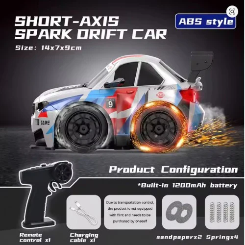 Fire Car - High-Speed RC Drift Car with Sparkling - Image 3