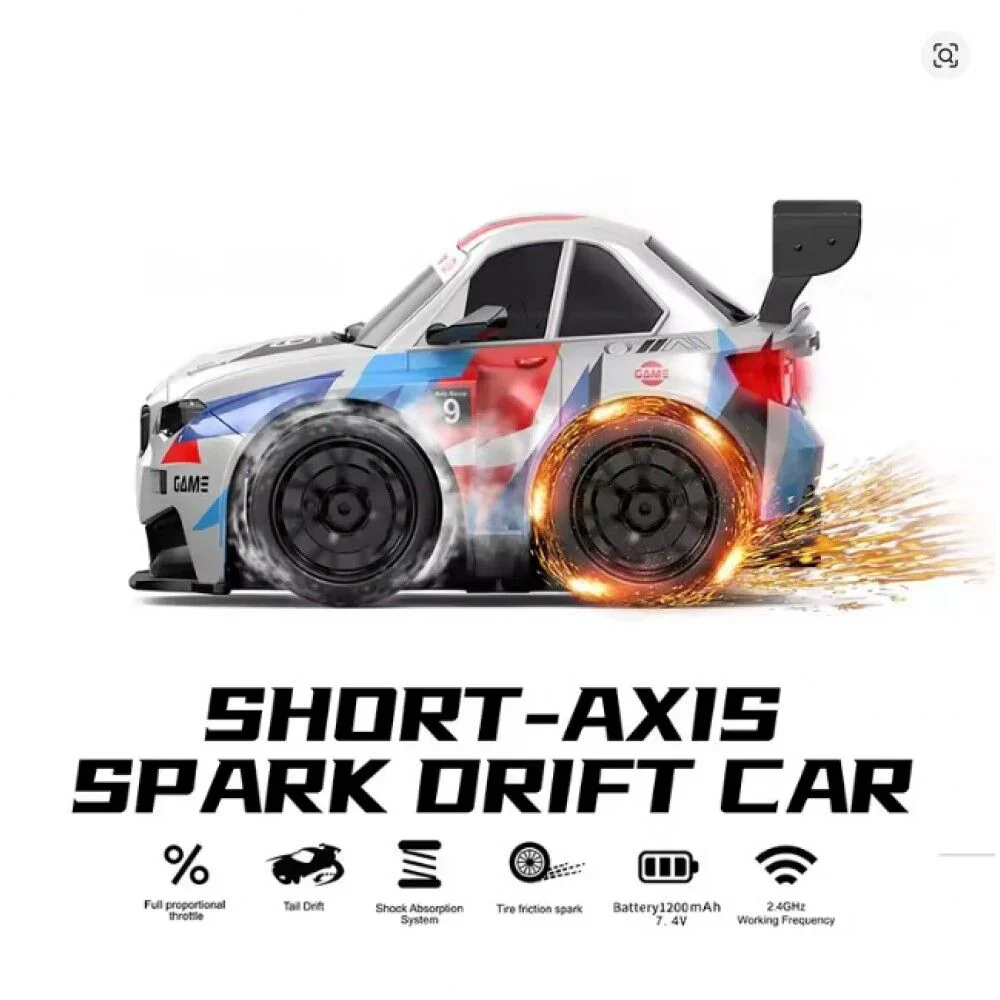 Fire Car - High-Speed RC Drift Car with Sparkling - Image 9
