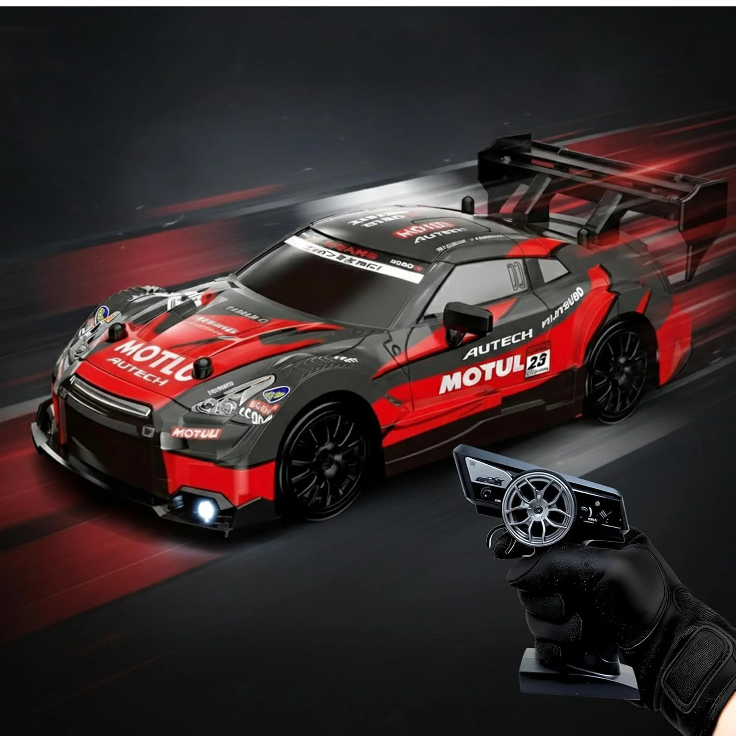 High Speed Drift Remote Control Car – 25 km/h, 4X4, LED Lights, 2.4G | 1:16 - Image 5