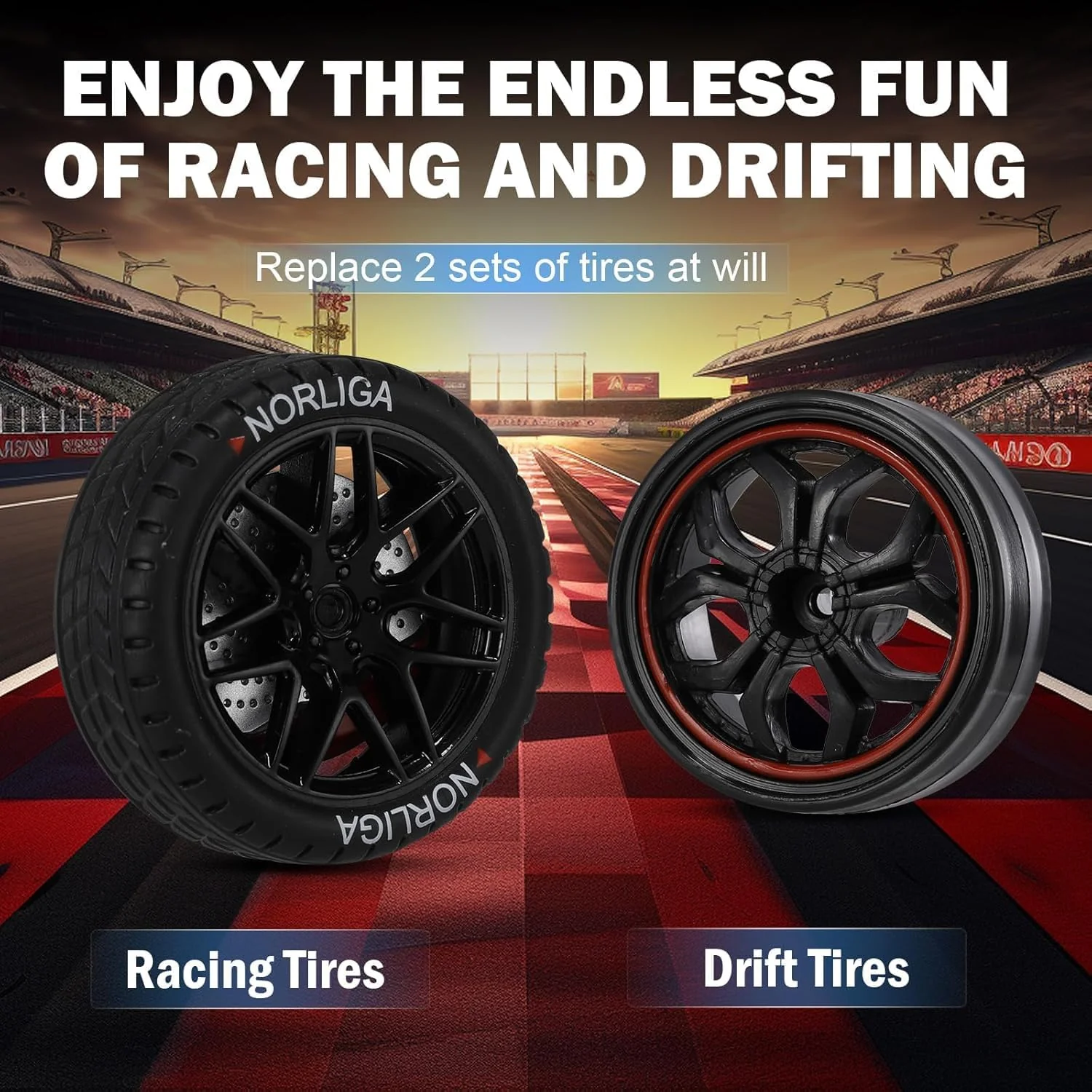 High Speed Drift Remote Control Car – 25 km/h, 4X4, LED Lights, 2.4G | 1:16 - Image 7