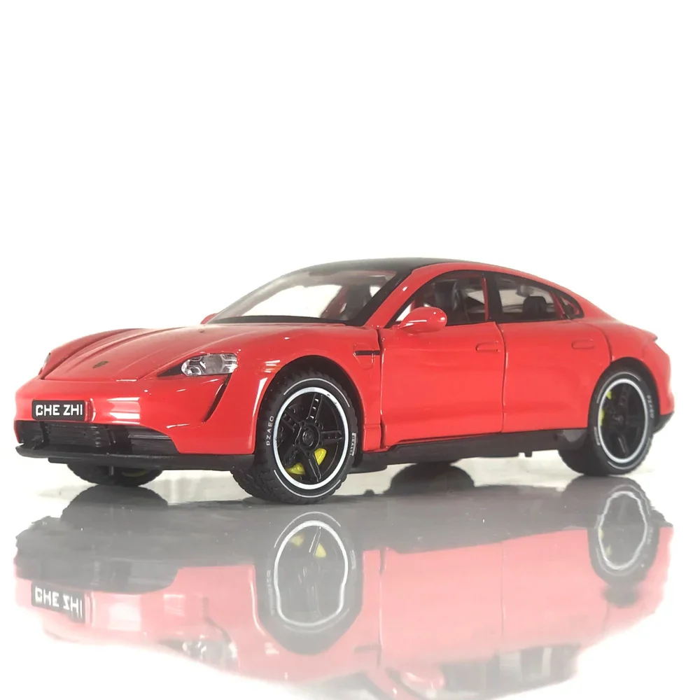 Porsche Taycan Turbo S Model 1:24 diecast scale model car collectible - Image 5