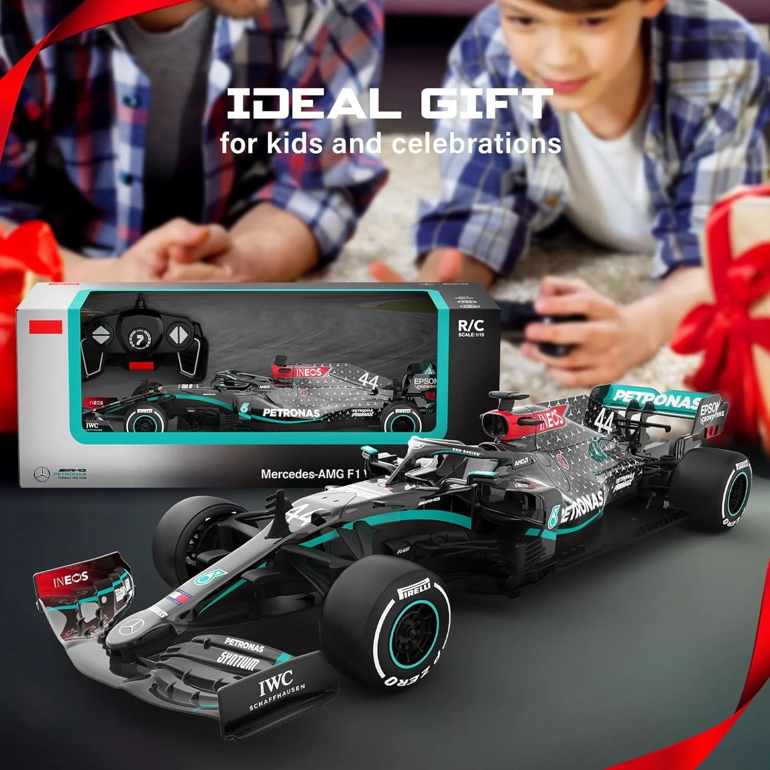Rastar Authentic Licensed Mercedes-benz F1 W11 RC Car - Detailed Design, 2.4GHz Control | Color :  1:18 Mercedes-benz F1 W11 - Image 7