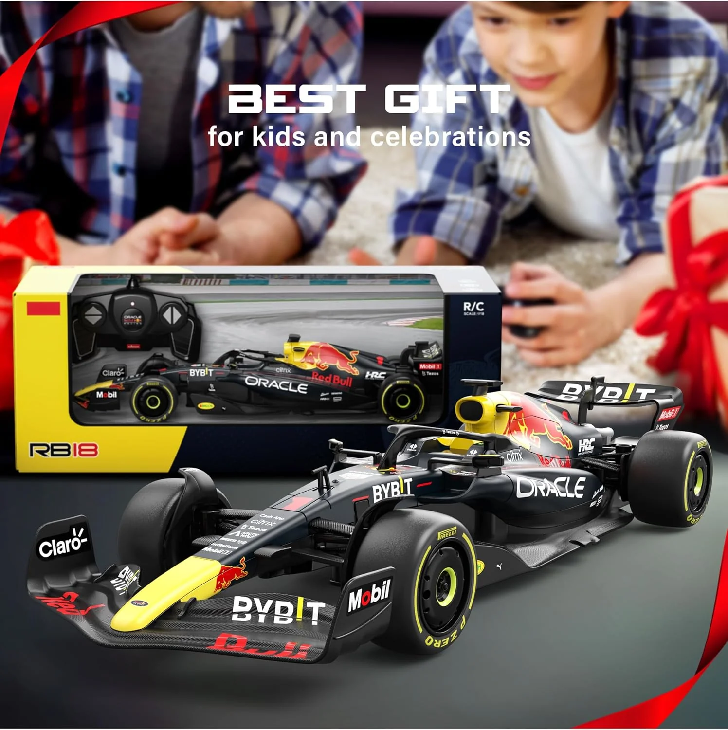 Rastar Authentic Licensed Redbull Rb18 RC Car - Detailed Design, 2.4GHz Control | Color :  1:18 Redbull Rb18(no.1) - Image 8