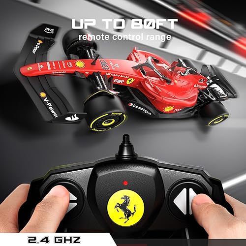 Rastar Authentic Licensed Ferrari F1 75 RC Car - Detailed Design, 2.4GHz Control | Color :  1:18 Ferrari F1 75 - Image 4