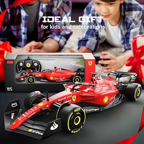 Rastar Authentic Licensed Ferrari F1 75 RC Car - Detailed Design, 2.4GHz Control | Color :  1:18 Ferrari F1 75 - Image 5